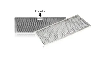 ILMO KT / KTL 500/600 -rasvasuodatin (315x150x15mm) KORVAKKEELLA